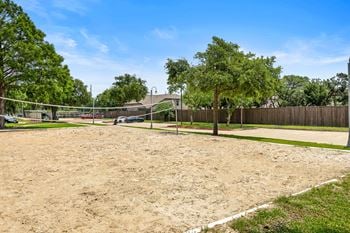 A volleyball court
